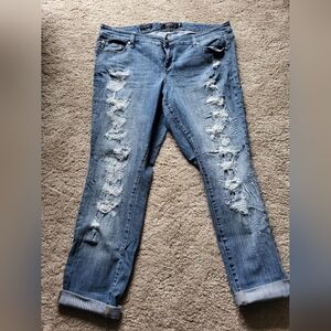 Torrid Distressed Blue Jeans